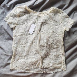 NWT Anistar Lace T Shirt